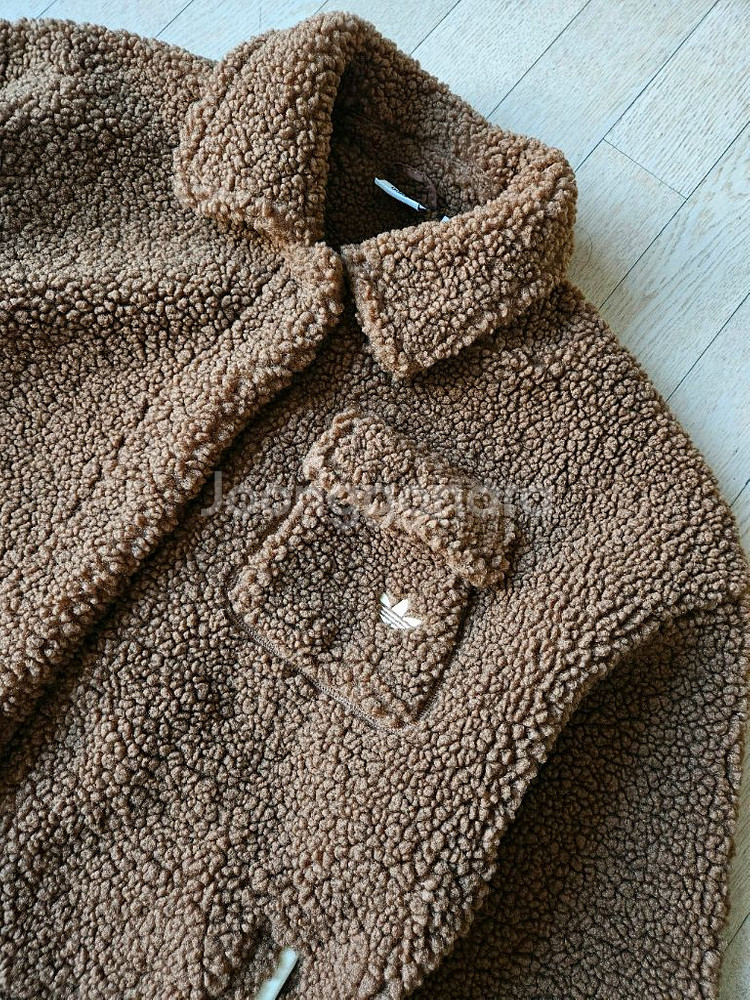 아디다스 롱 후리스 플리스 제니 여성 자켓 쉐르파 XS--3