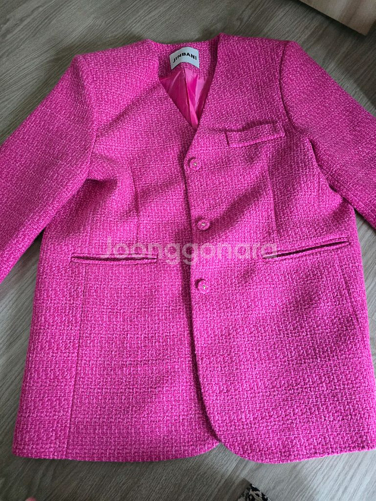 진바니 트위드자켓--3