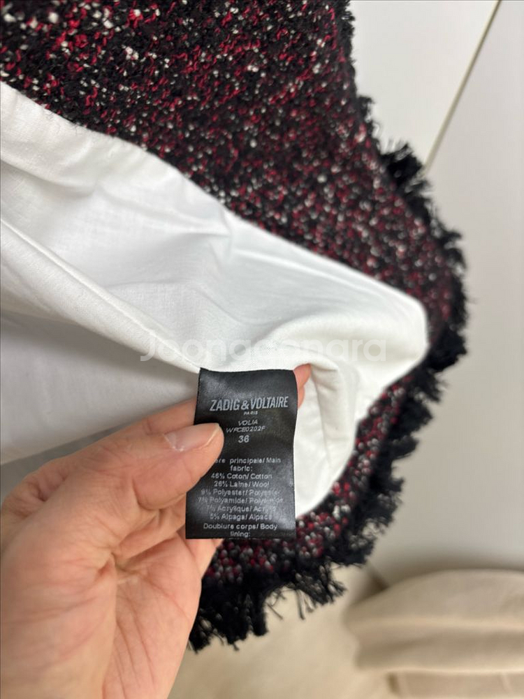 새상품 쟈딕앤볼테르 트위드 재킷 (가을~초겨울용)--4