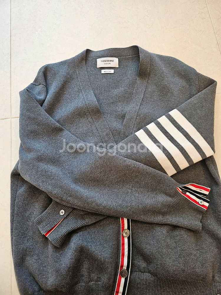 톰브라운 니트 가디건--1