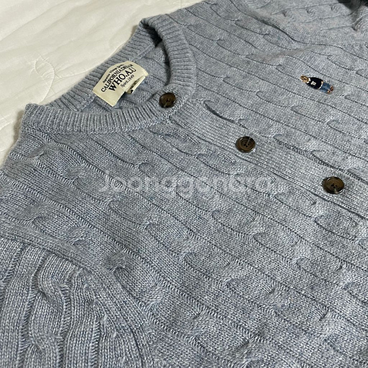 에이블리 후아유 케이블 니트 가디건S--2