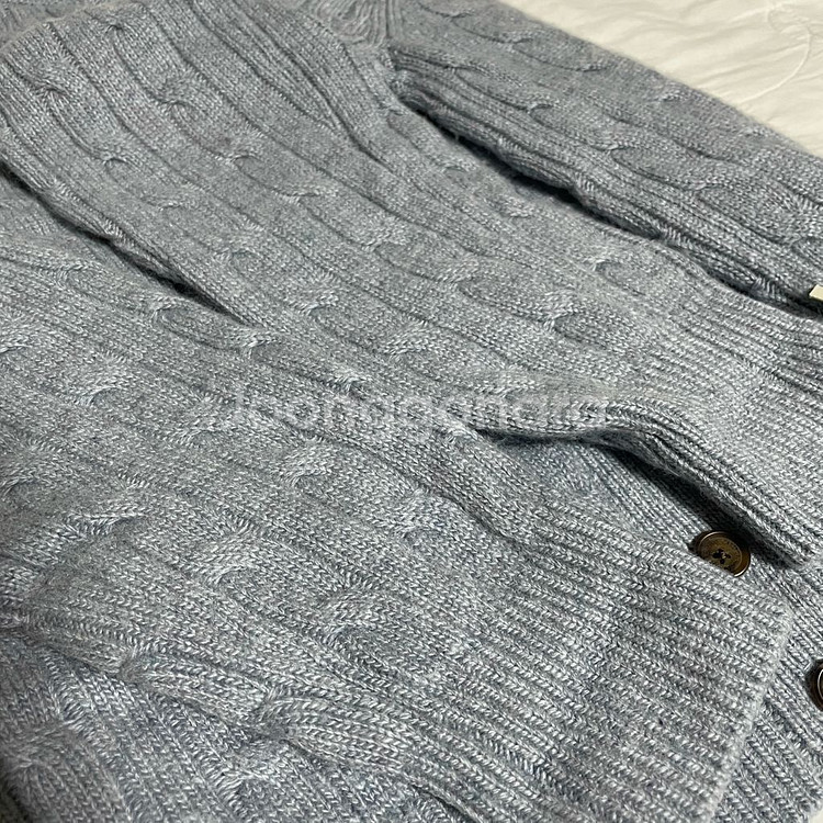 에이블리 후아유 케이블 니트 가디건S--3