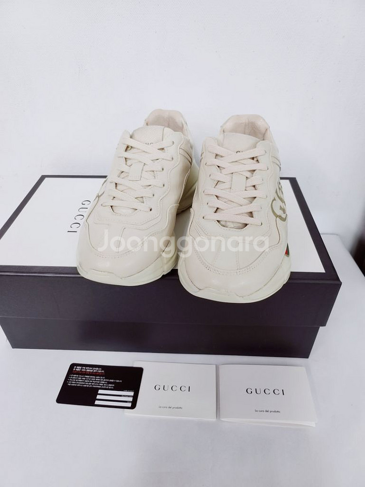 구찌 라이톤 띠로고 여성 스니커즈 35.5/225--0