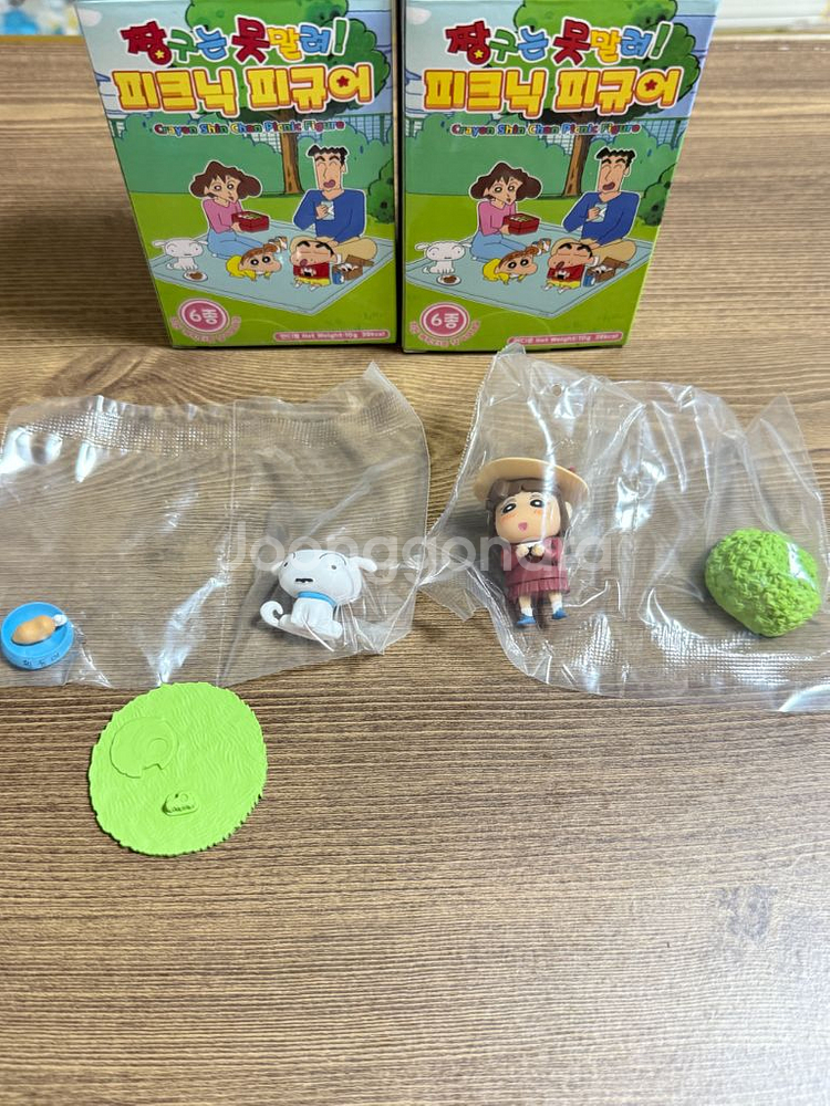짱구 피크닉 피규어 수지 흰둥이 미개봉 일괄--0