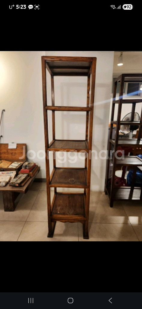 원목 선반 수납장 진열장--0