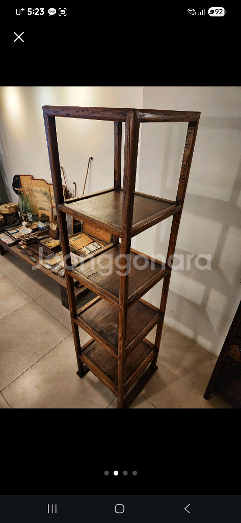 원목 선반 수납장 진열장--1