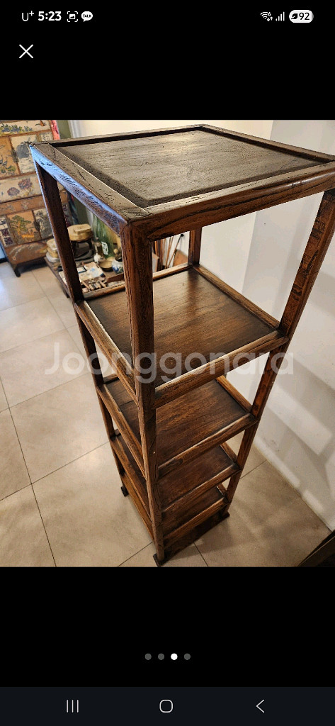 원목 선반 수납장 진열장--2