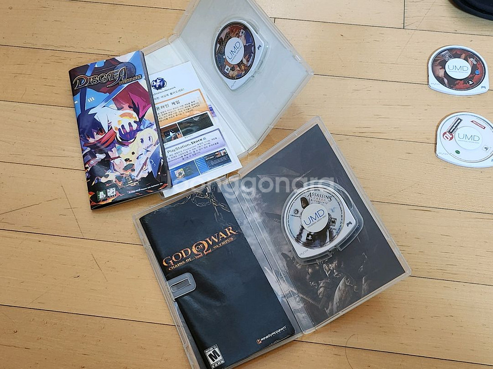 플레이스테이션 포터블 PSP 소니 게임기 및 게임 영화 등 일괄--4