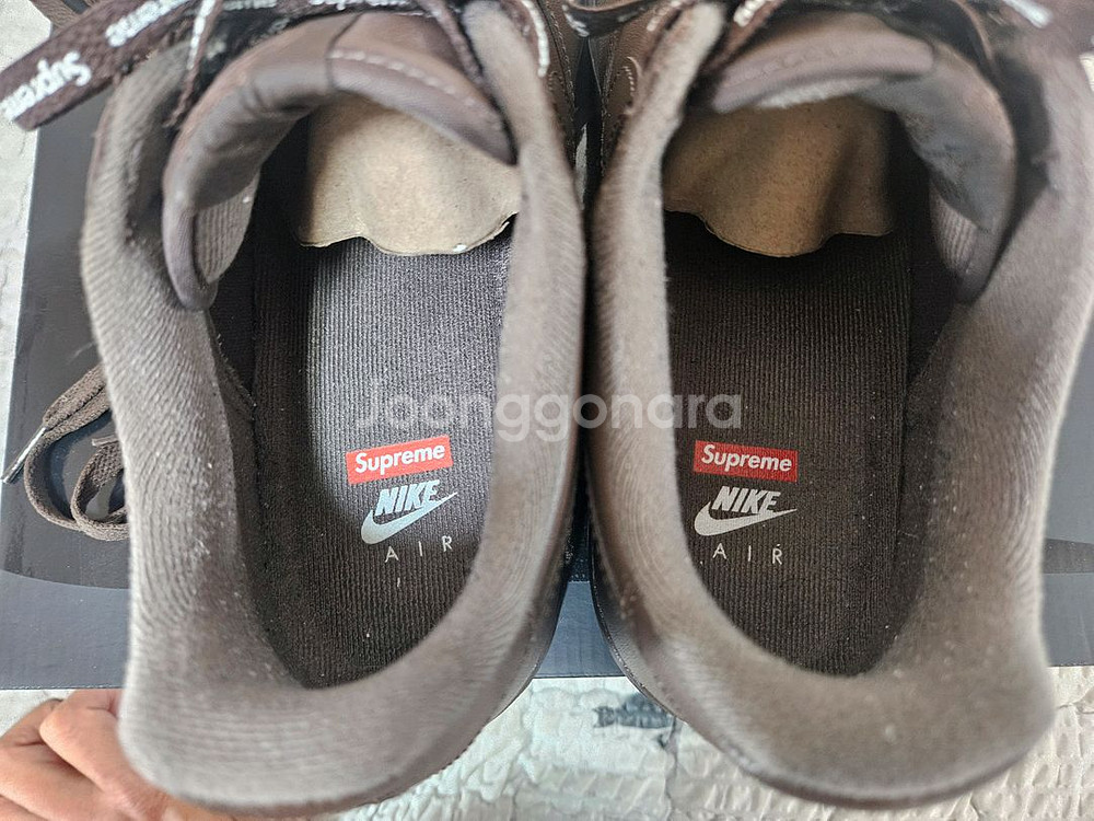 나이키 에어포스1 슈프림 바로크 브라운 280--3