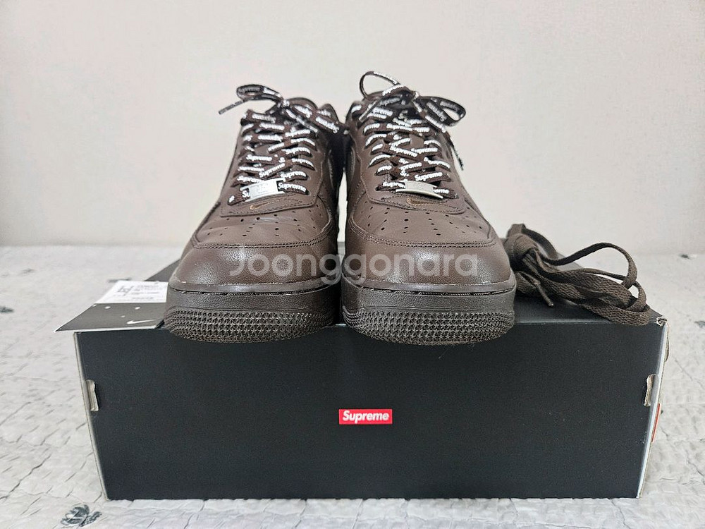 나이키 에어포스1 슈프림 바로크 브라운 280--0