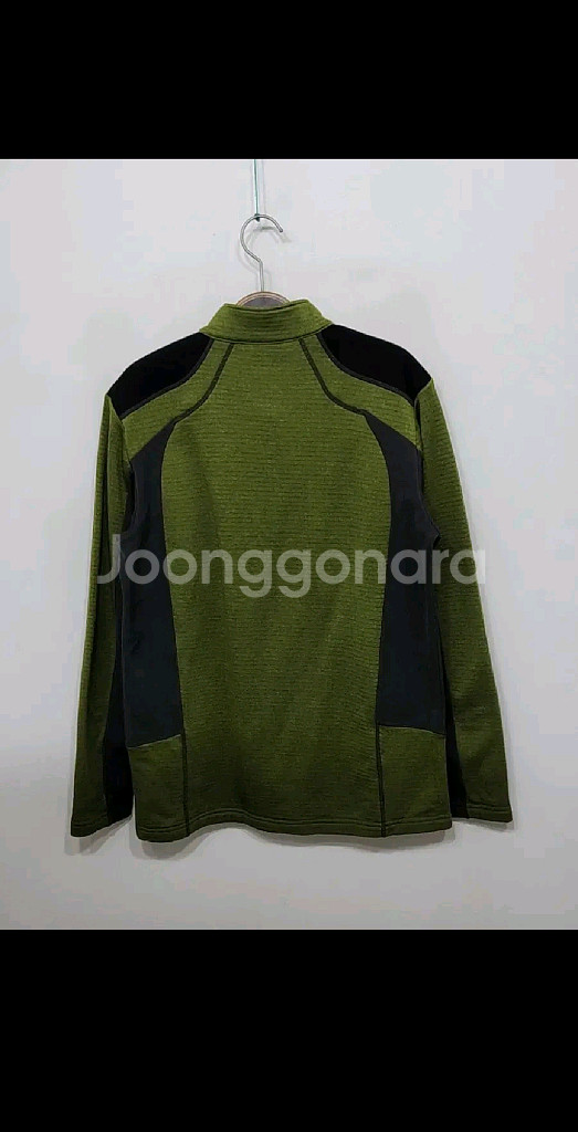 (L) 아이더 반집업 티셔츠 배색 아웃도어 등산복 긴팔티--5