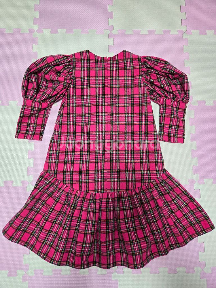 에이리틀 체크 리본 원피스 M--4