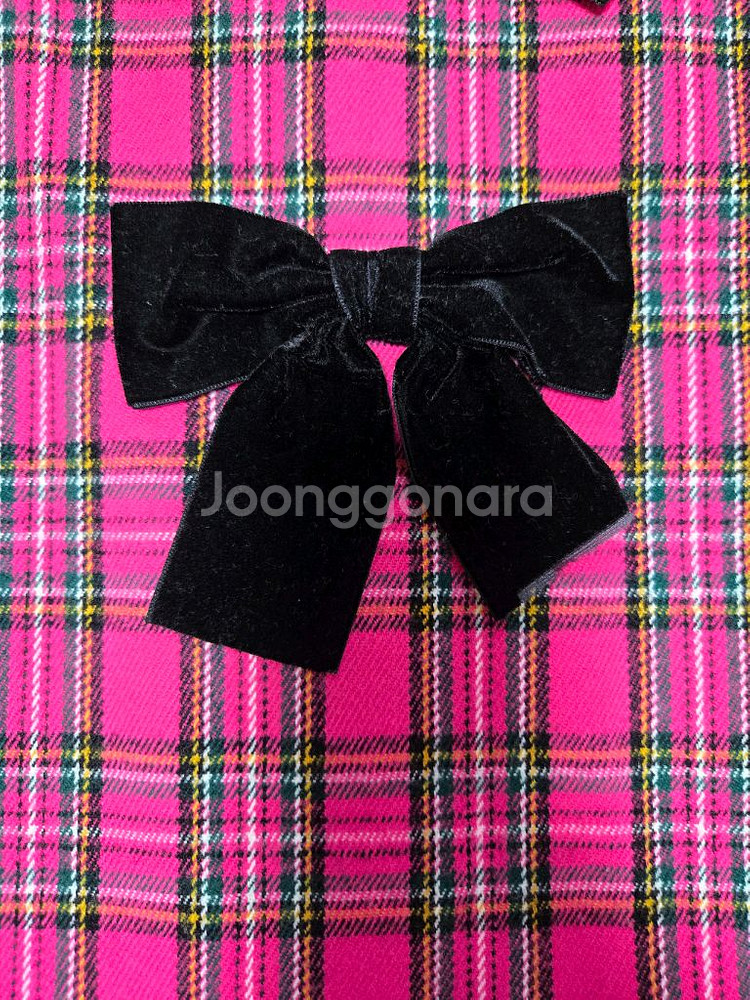 에이리틀 체크 리본 원피스 M--6