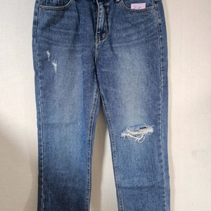 여성 데님 일자 청바지