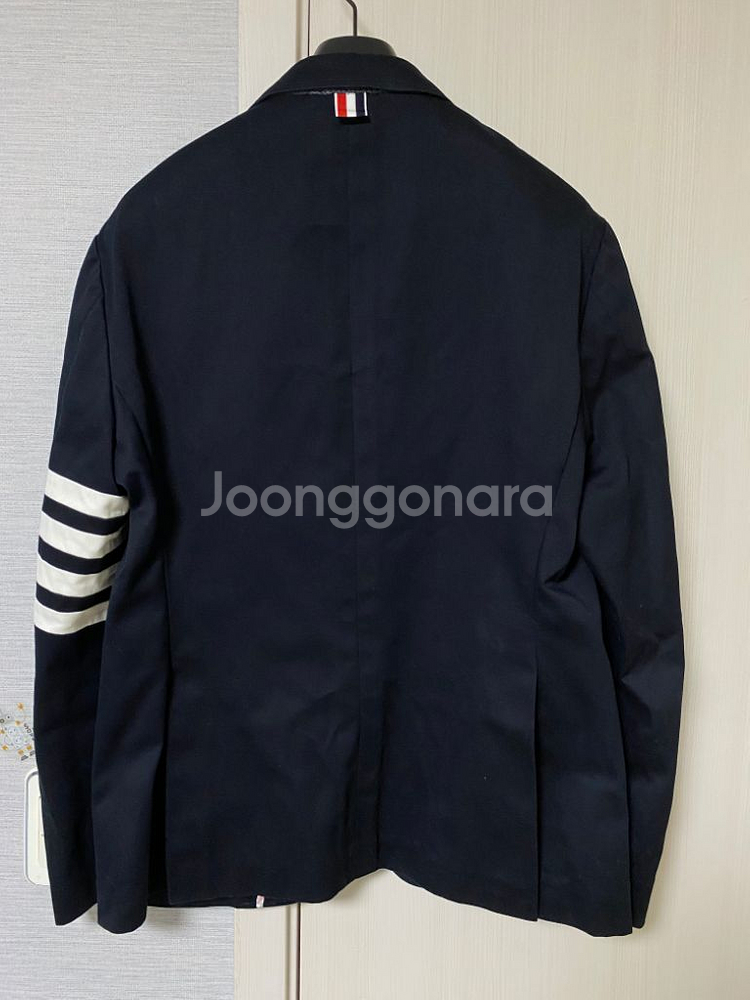 [1] 톰브라운 사선완장 울 블레이저 자켓 블랙--1