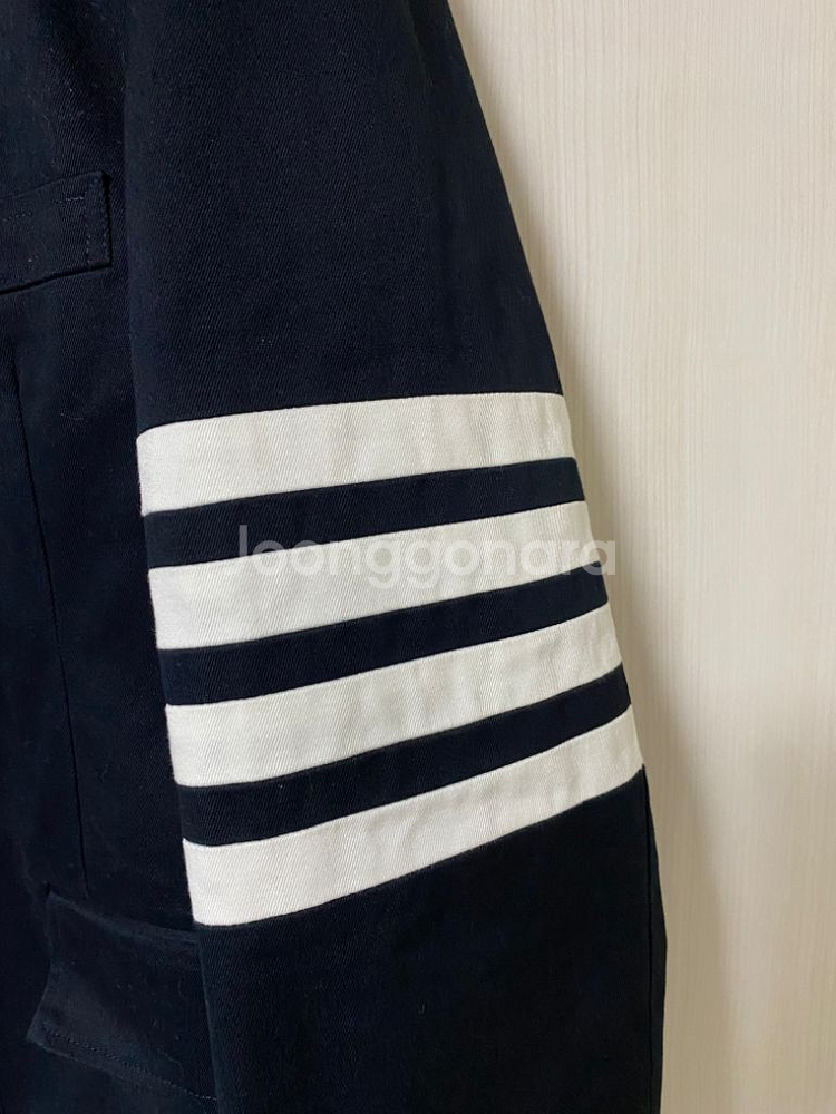 [1] 톰브라운 사선완장 울 블레이저 자켓 블랙--2