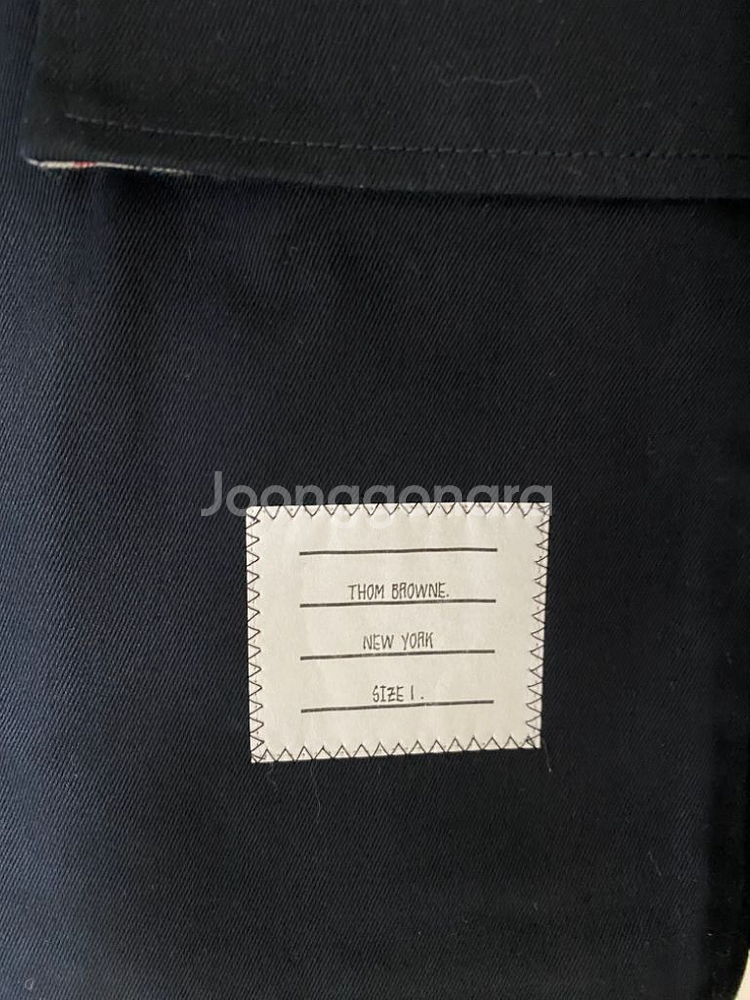 [1] 톰브라운 사선완장 울 블레이저 자켓 블랙--3