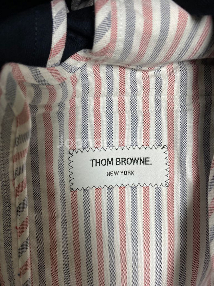 [1] 톰브라운 사선완장 울 블레이저 자켓 블랙--4