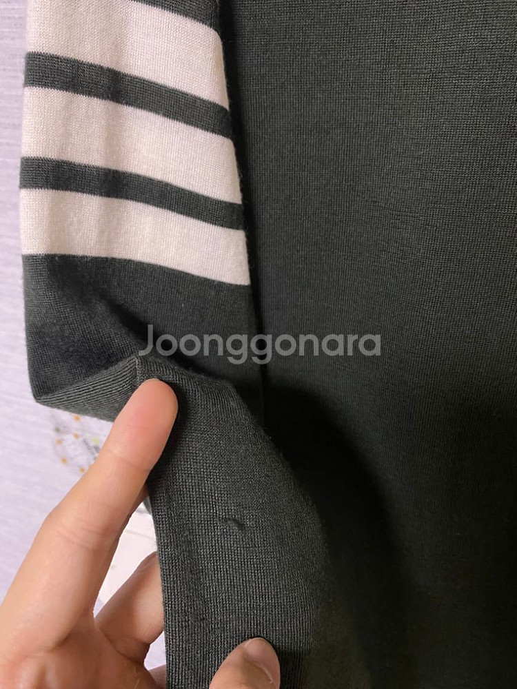 [5] 톰브라운 메리노 울 가디건 다크 그린--3