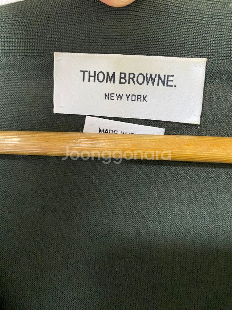 [5] 톰브라운 메리노 울 가디건 다크 그린--5