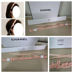 정품) 샤넬 코코 핑크 머리띠 (코스메틱)