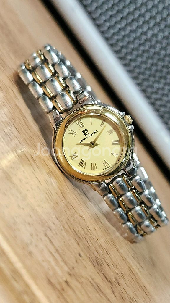 # 피에르 가르뎅 여성명품시계 골드 콤비 시계 급처--0