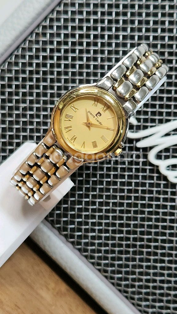 # 피에르 가르뎅 여성명품시계 골드 콤비 시계 급처--7