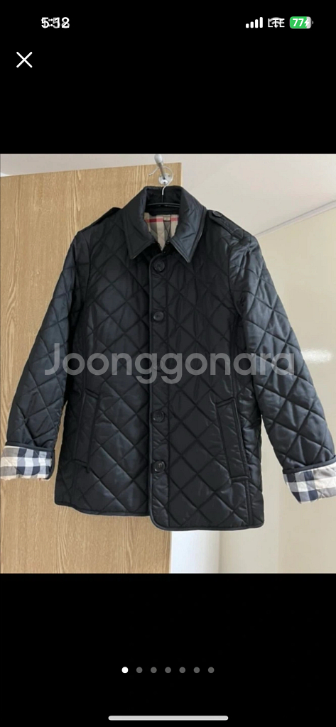 버버리 애쉬허스트 퀼팅 자켓--0