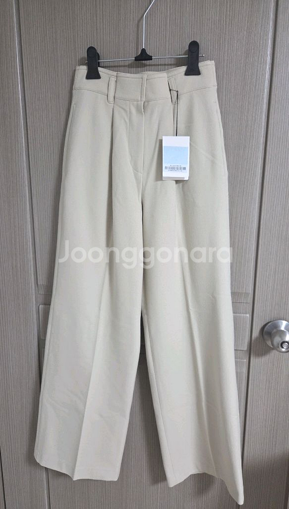 타임 백밴딩 원턱 와이드 팬츠44 랑방 마인 더캐시미어--3