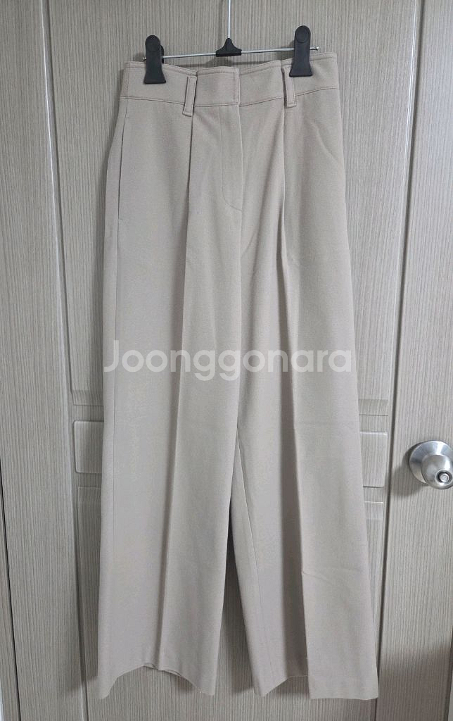 타임 백밴딩 원턱 와이드 팬츠44 랑방 마인 더캐시미어--6