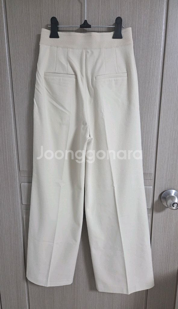 타임 백밴딩 원턱 와이드 팬츠44 랑방 마인 더캐시미어--4