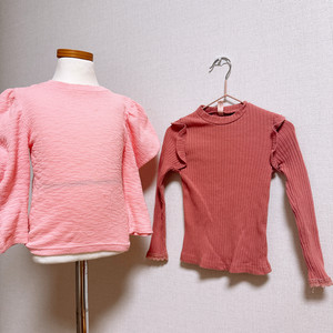 100사이즈 여아옷) 보세 상의 2종 일괄