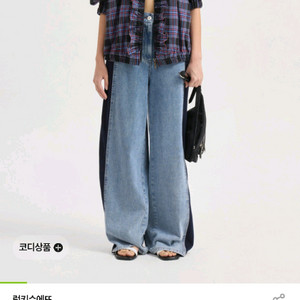 럭키슈에뜨 체크 프릴자켓