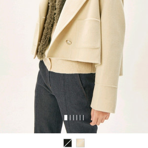 타임 핸드메이드 크롭 재킷 랑방 마인 더캐시미어 시스템