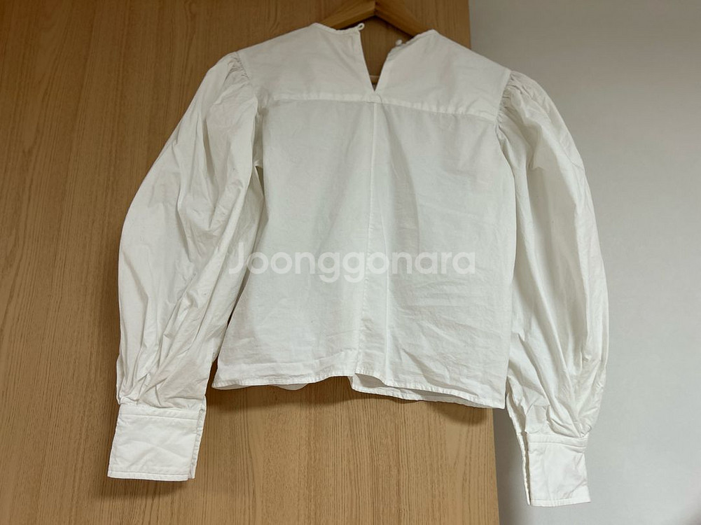 이자벨마랑 화이트 코튼 블라우스 34--1