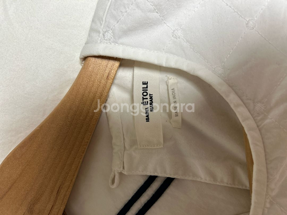 이자벨마랑 화이트 코튼 블라우스 34--4