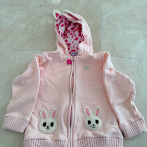 미키하우스 토끼 캐릭터 후드 집업