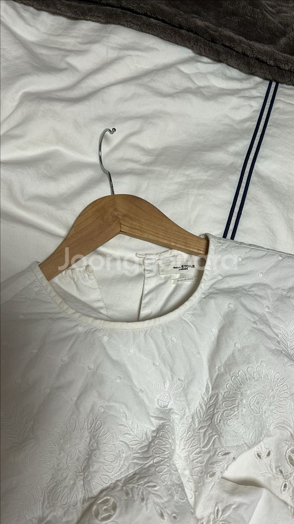 이자벨마랑 화이트 코튼 블라우스 34--5