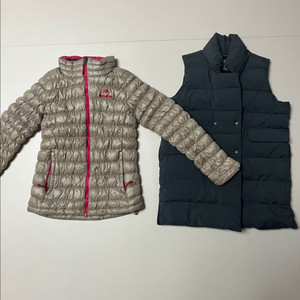 아이더경량패딩. 조끼패딩. 140