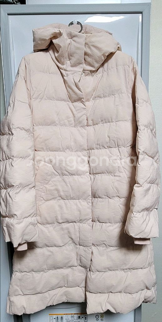 COS 코스 플라워다운 에코 패딩 코트 연핑크--2