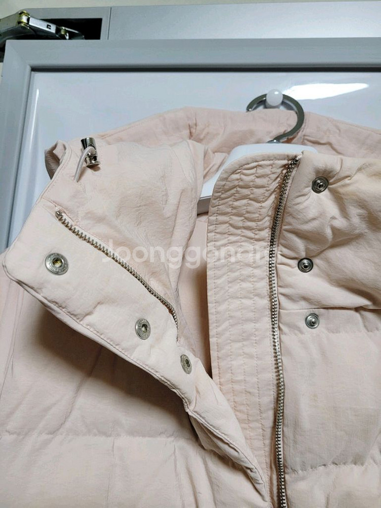 COS 코스 플라워다운 에코 패딩 코트 연핑크--5