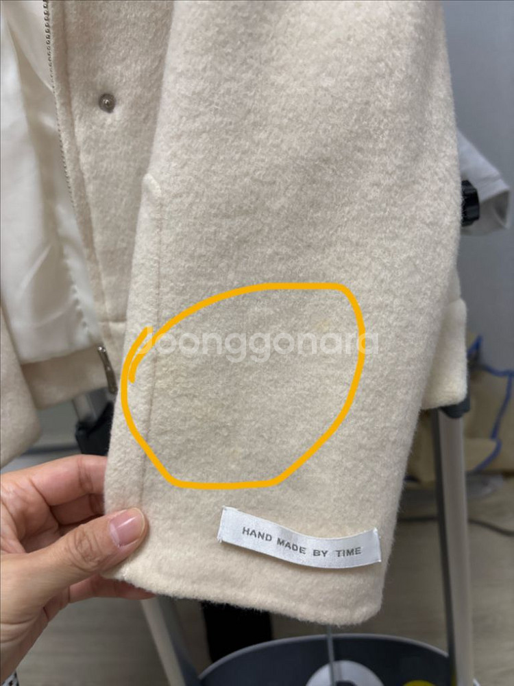 한섬 타임 핸드메이드 울코트 55--5