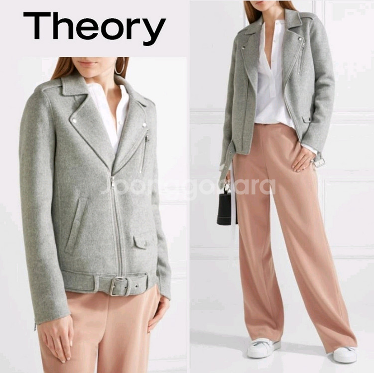 THEORY 띠어리 울캐시미어 모토 자켓--0