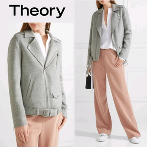 THEORY 띠어리 울캐시미어 모토 자켓