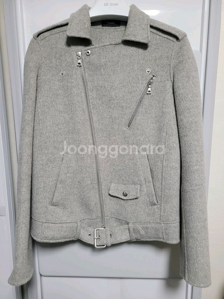 THEORY 띠어리 울캐시미어 모토 자켓--6