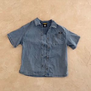 내셔널지오그래픽 키즈 청반팔 셔츠 140