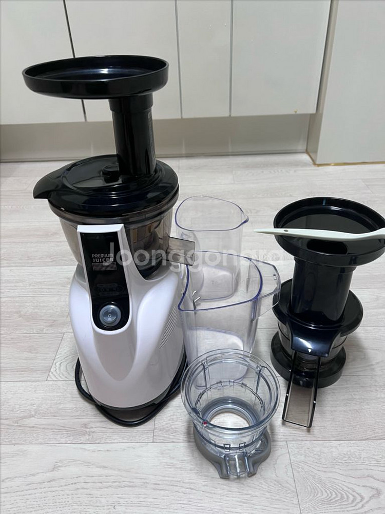 엔유씨 원액기 녹즙기 착즙기 GJ-110S 화이트 상태 좋음--0