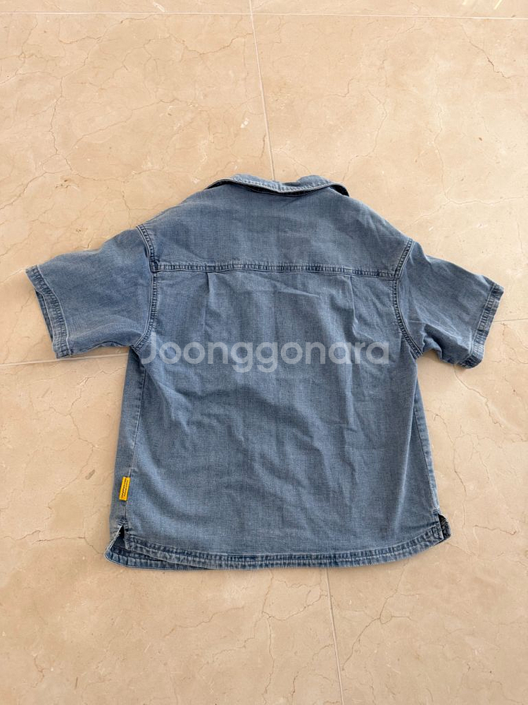 내셔널지오그래픽 키즈 청반팔 셔츠 140--1