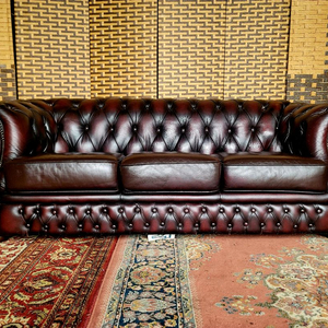 체스터필드디자인 엔틱소파 3인용 SS급