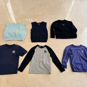 엠엘비키즈 -반팔 155, 긴팔 145,맨투맨145 알로봇145,폴로M,블루테일150